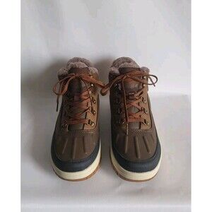 Weatherproof Slope Men's Faux Fur Trim Lace-up Ankle Boots Size 9M